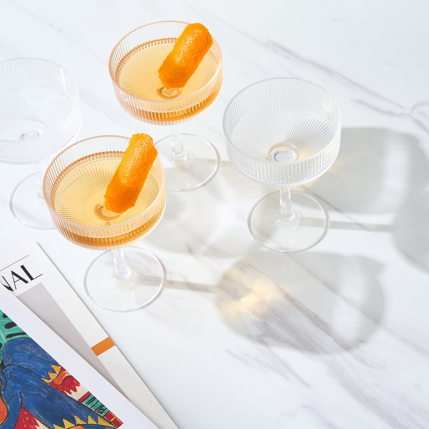 TEEK - Barcelona Acrylic Champagne Coupe Cocktail Glassware Set HOME DECOR TEEK KS