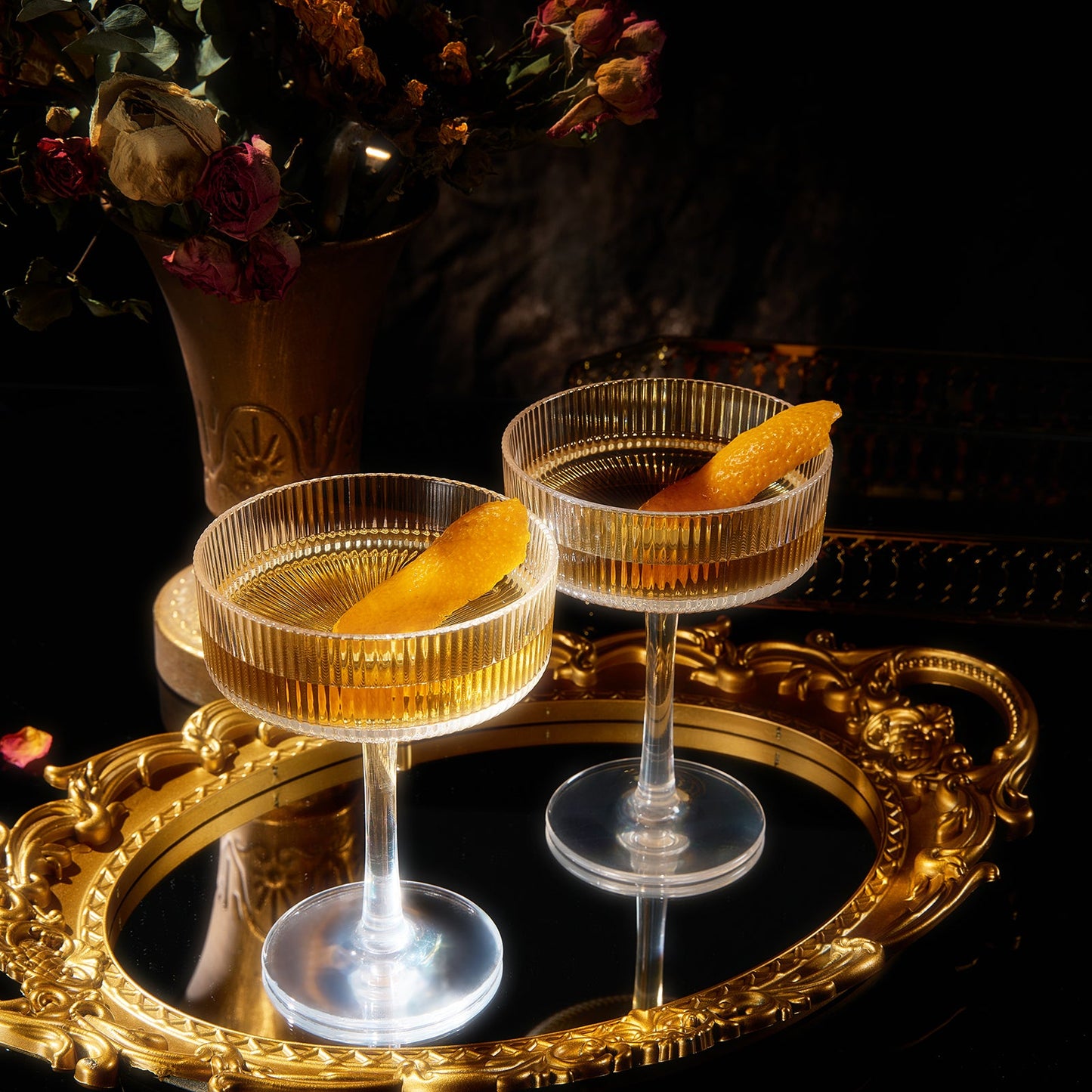 TEEK - Barcelona Acrylic Champagne Coupe Cocktail Glassware Set HOME DECOR TEEK KS