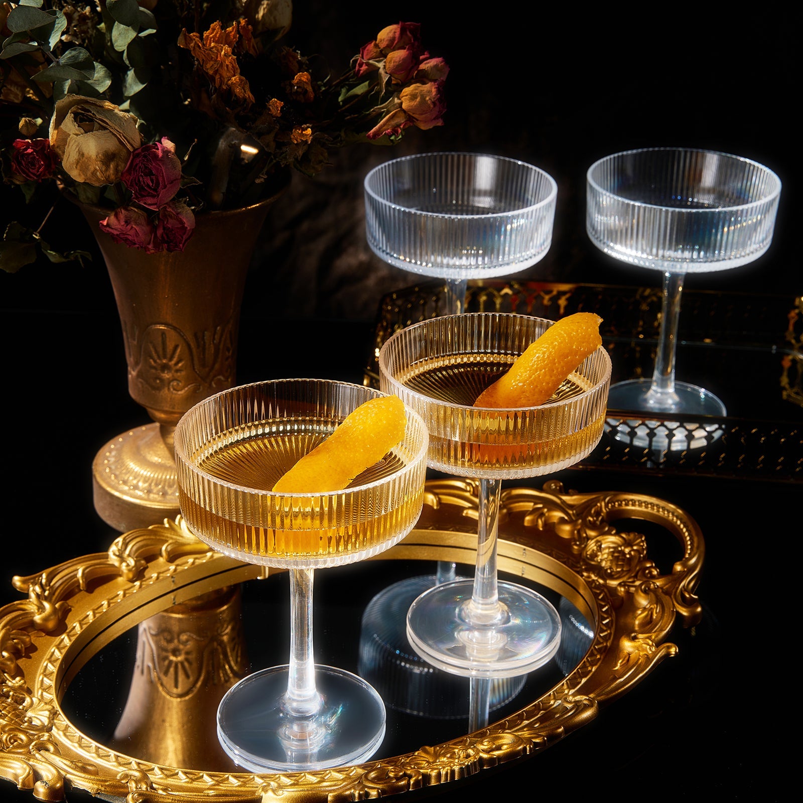 TEEK - Barcelona Acrylic Champagne Coupe Cocktail Glassware Set HOME DECOR TEEK KS