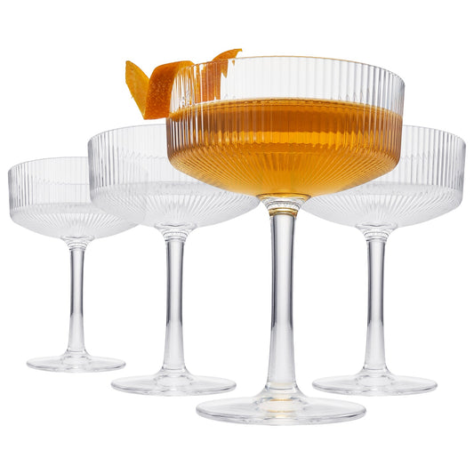 TEEK - Barcelona Acrylic Champagne Coupe Cocktail Glassware Set HOME DECOR TEEK KS