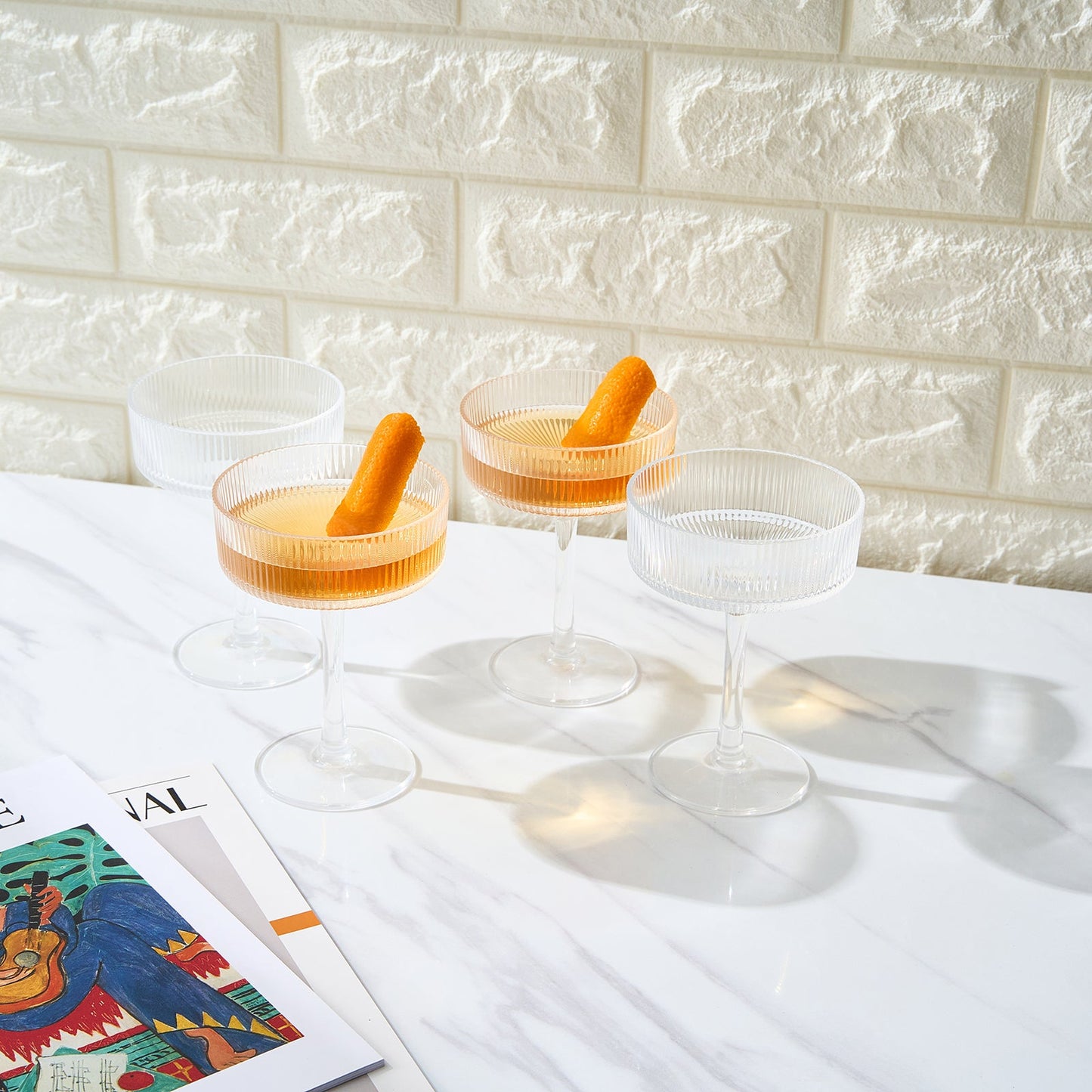 TEEK - Barcelona Acrylic Champagne Coupe Cocktail Glassware Set HOME DECOR TEEK KS