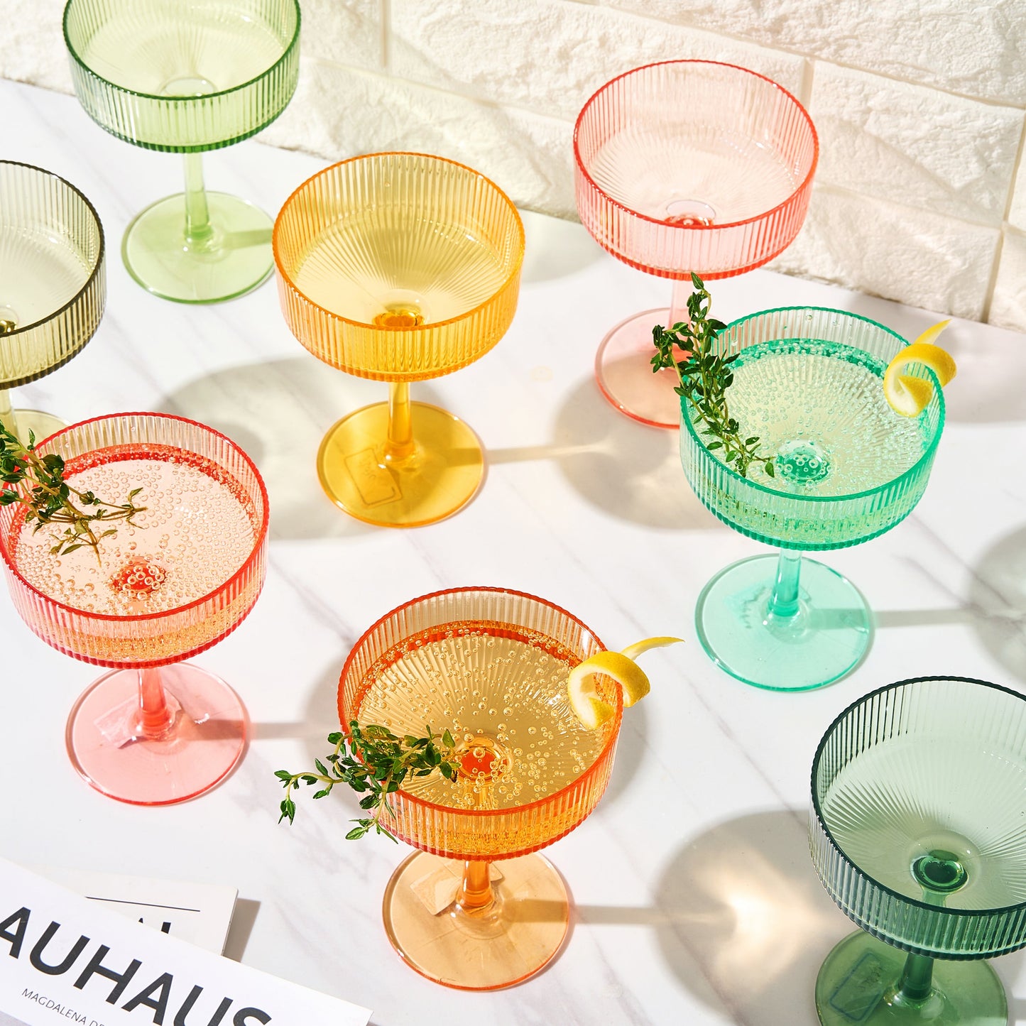 TEEK - Madrid Acrylic Champagne Coupe Cocktail Glassware Set HOME DECOR TEEK KS