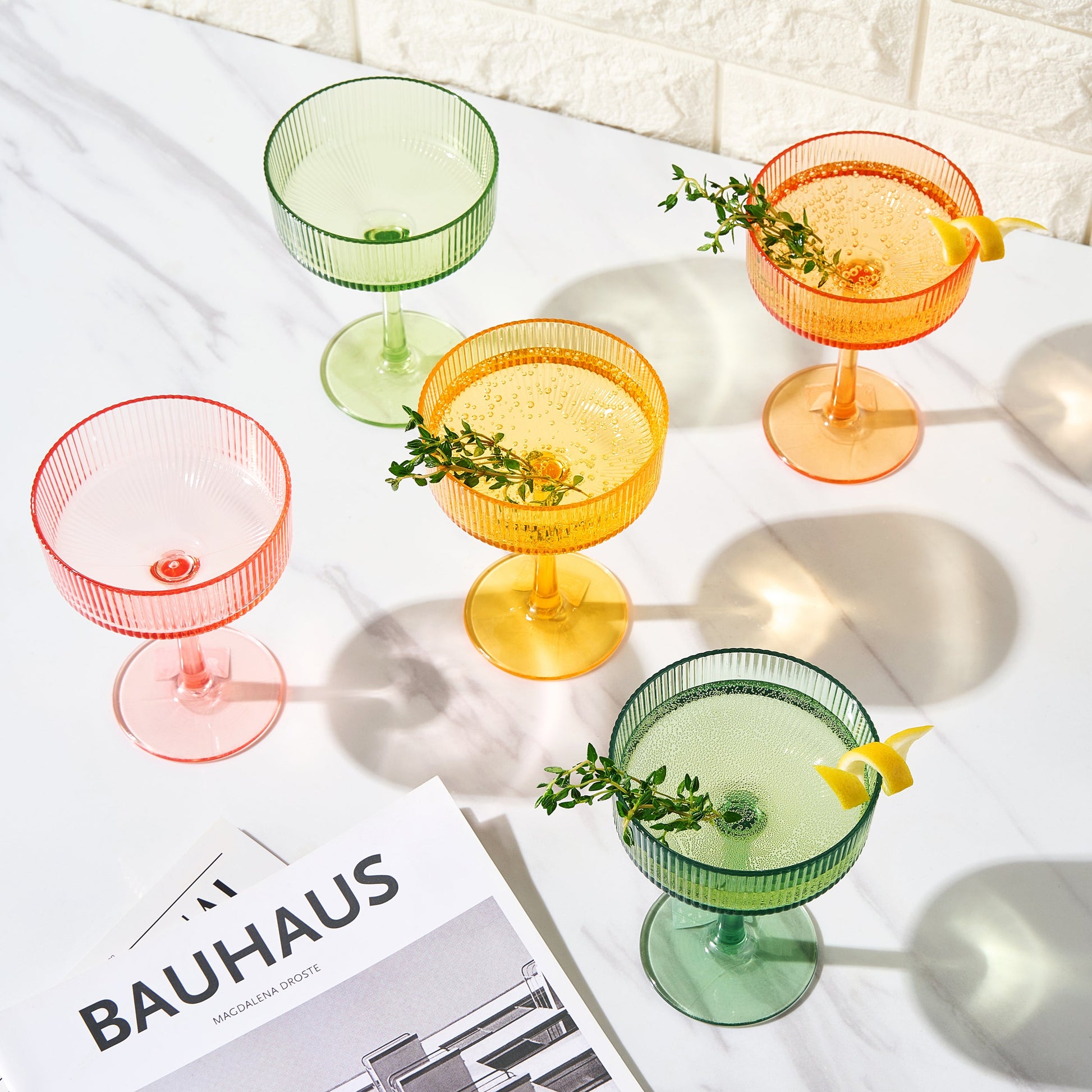 TEEK - Madrid Acrylic Champagne Coupe Cocktail Glassware Set HOME DECOR TEEK KS