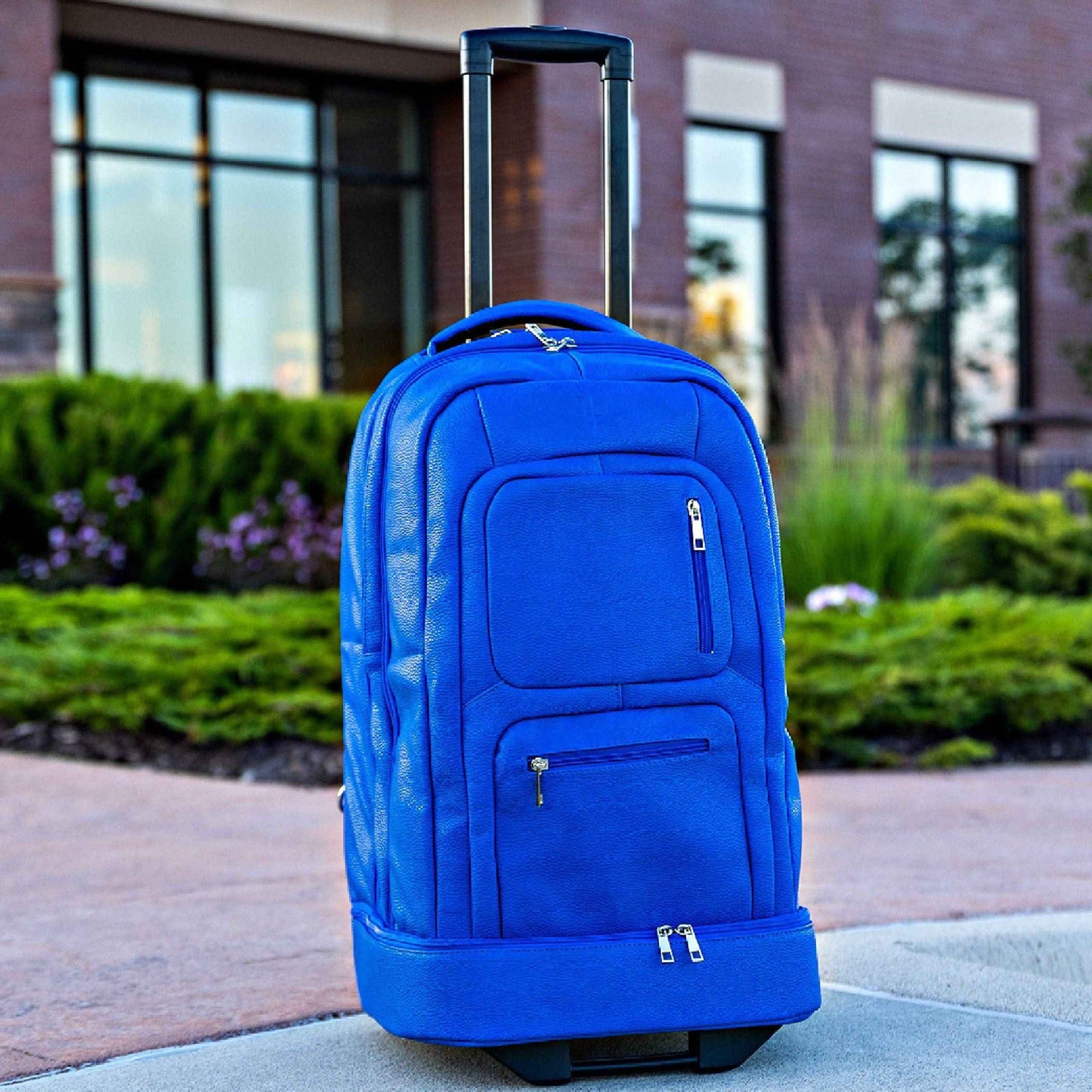 TEEK - Royal Blue Leather Carry-On Roller Bag (Only 150 Made) BAG TEEK SP
