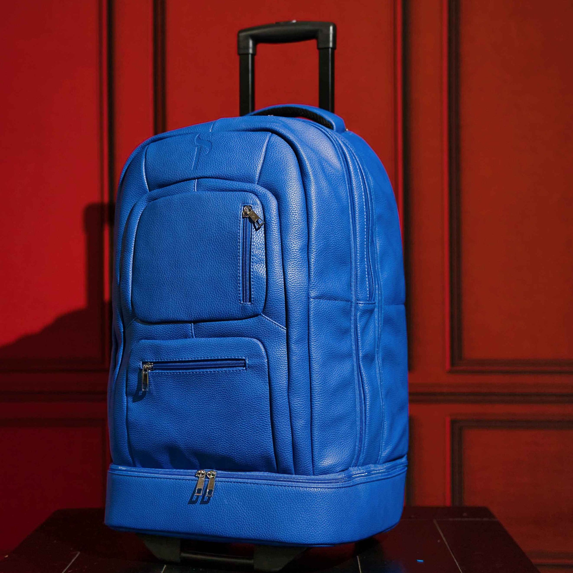 TEEK - Royal Blue Leather Carry-On Roller Bag (Only 150 Made) BAG TEEK SP
