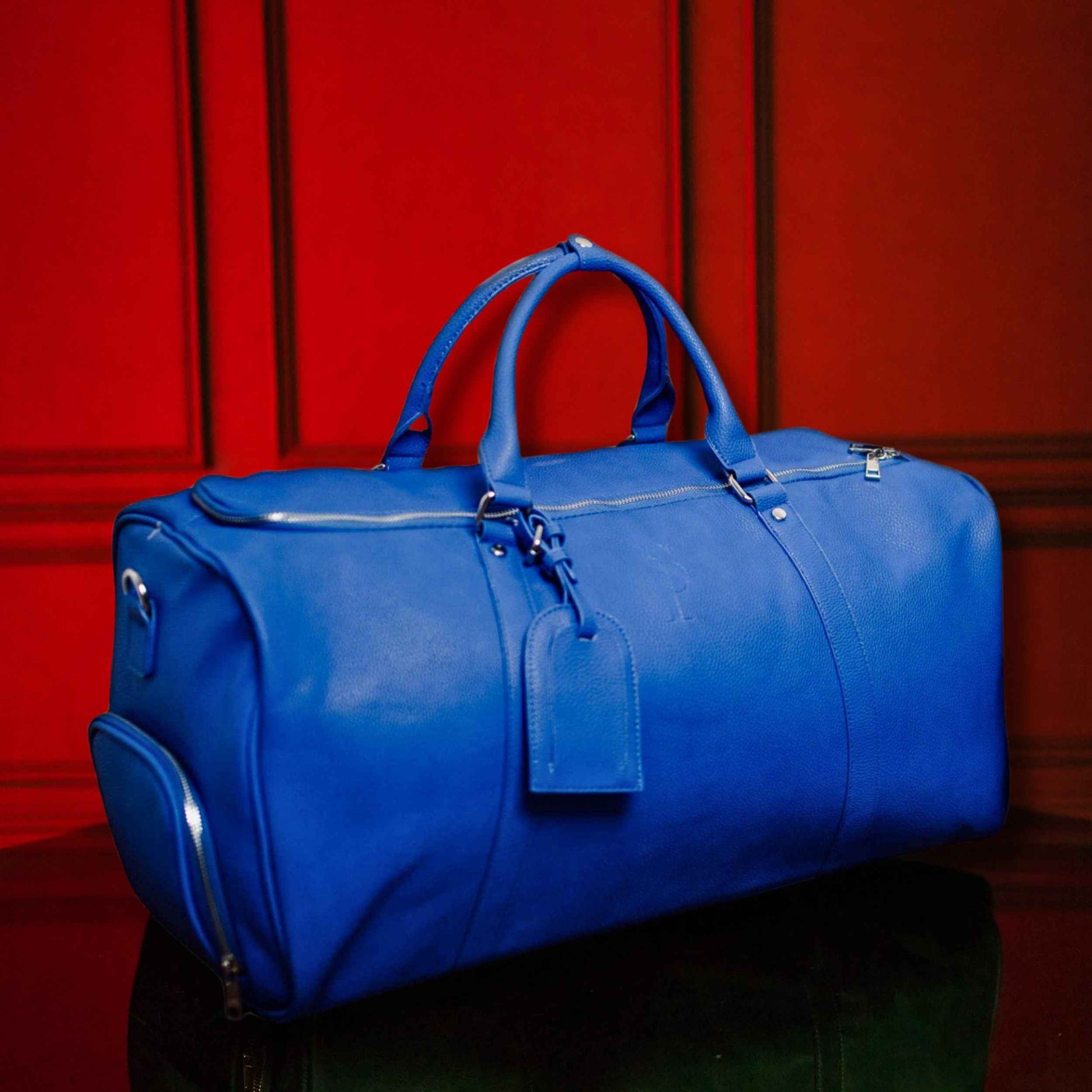 TEEK - Royal Blue Leather Duffle Bag BAG TEEK SP