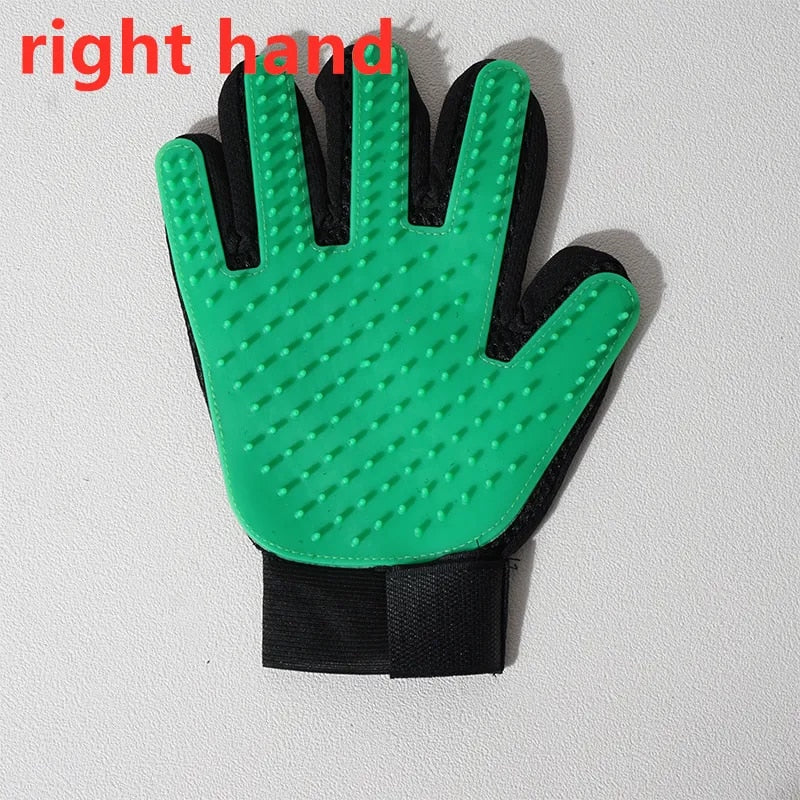 TEEK - Pet Grooming Glove  theteekdotcom Right Green  
