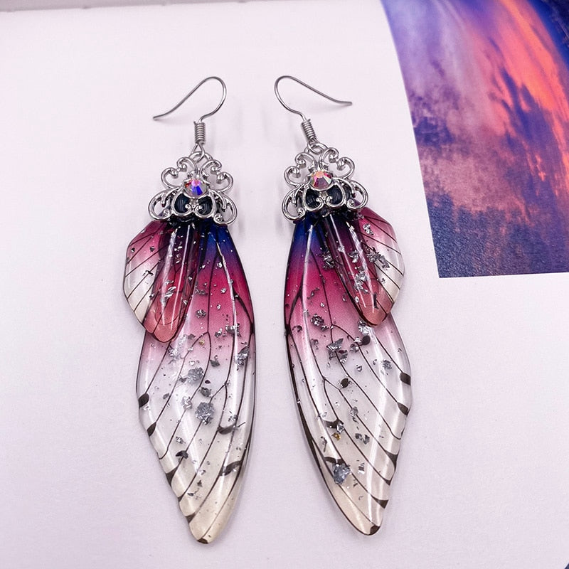 TEEK - Handmade Fairy Wing Earrings  theteekdotcom SF-PU  