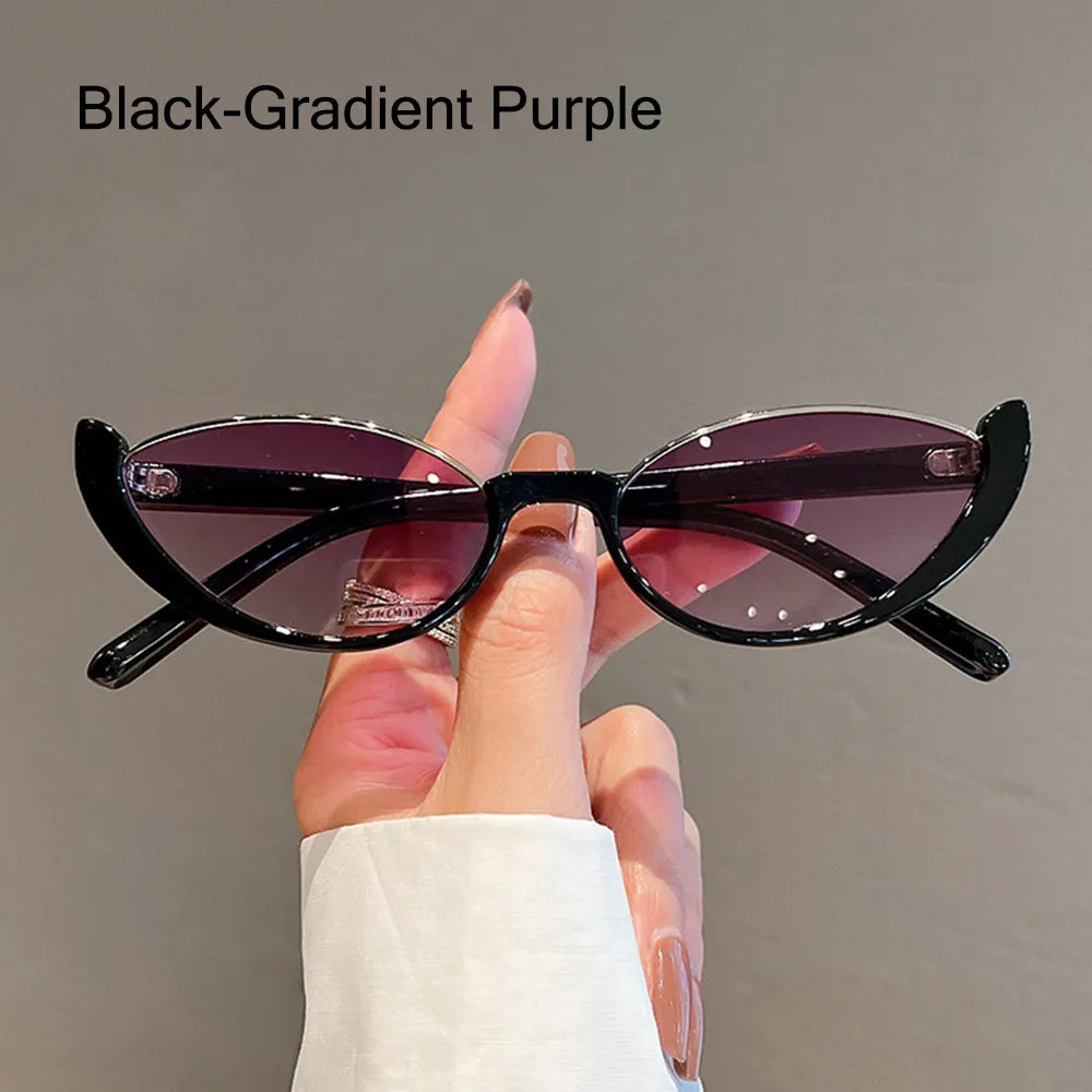 TEEK - Impressed Cat Eye Sunglasses  theteekdotcom Black-Purple  