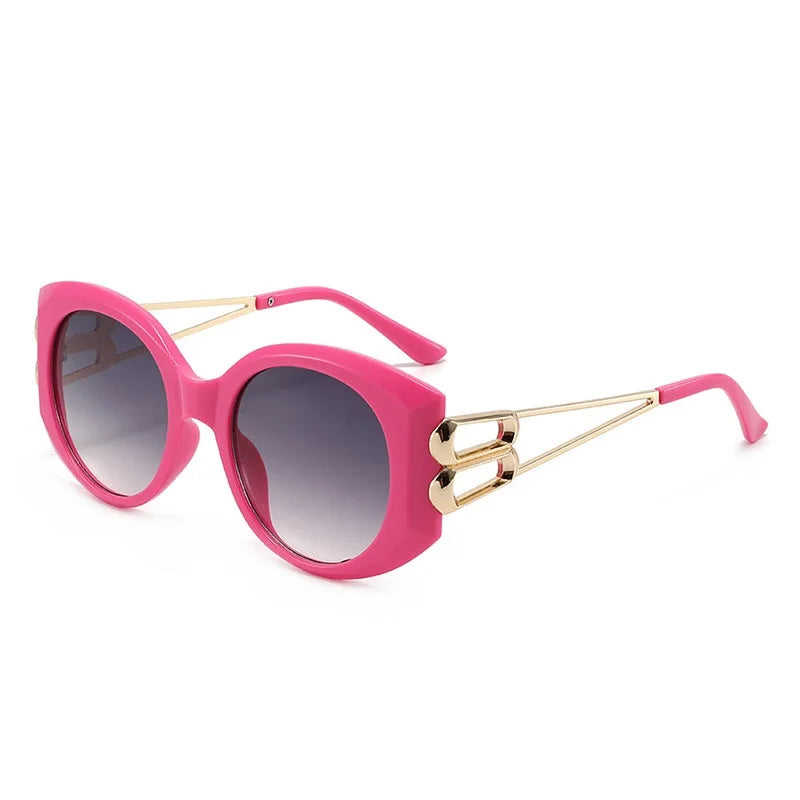 TEEK - Vintage Oversize Sunset Square Sunglasses EYEGLASSES theteekdotcom rose gray