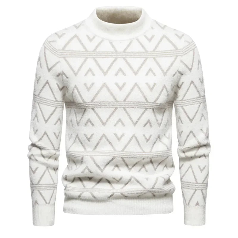 TEEK - Mens Soft Sir Knit Sweater  Pullover TOPS theteekdotcom Beige-H10 L 