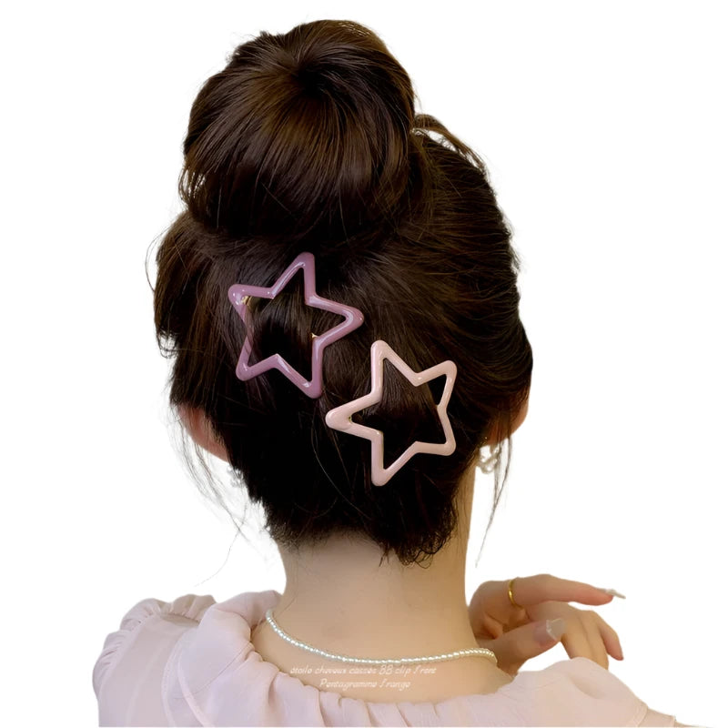 TEEK - 5-10 Pcs Hollow Star Hair Clips HAIR CARE theteekdotcom   