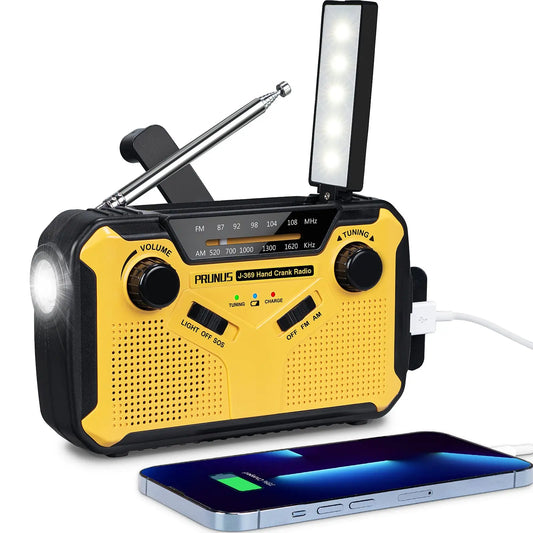 TEEK - Emergency Solar Hand Crank Torch Emergency AM/FM Portable Radio LAMP theteek.com 3000mah