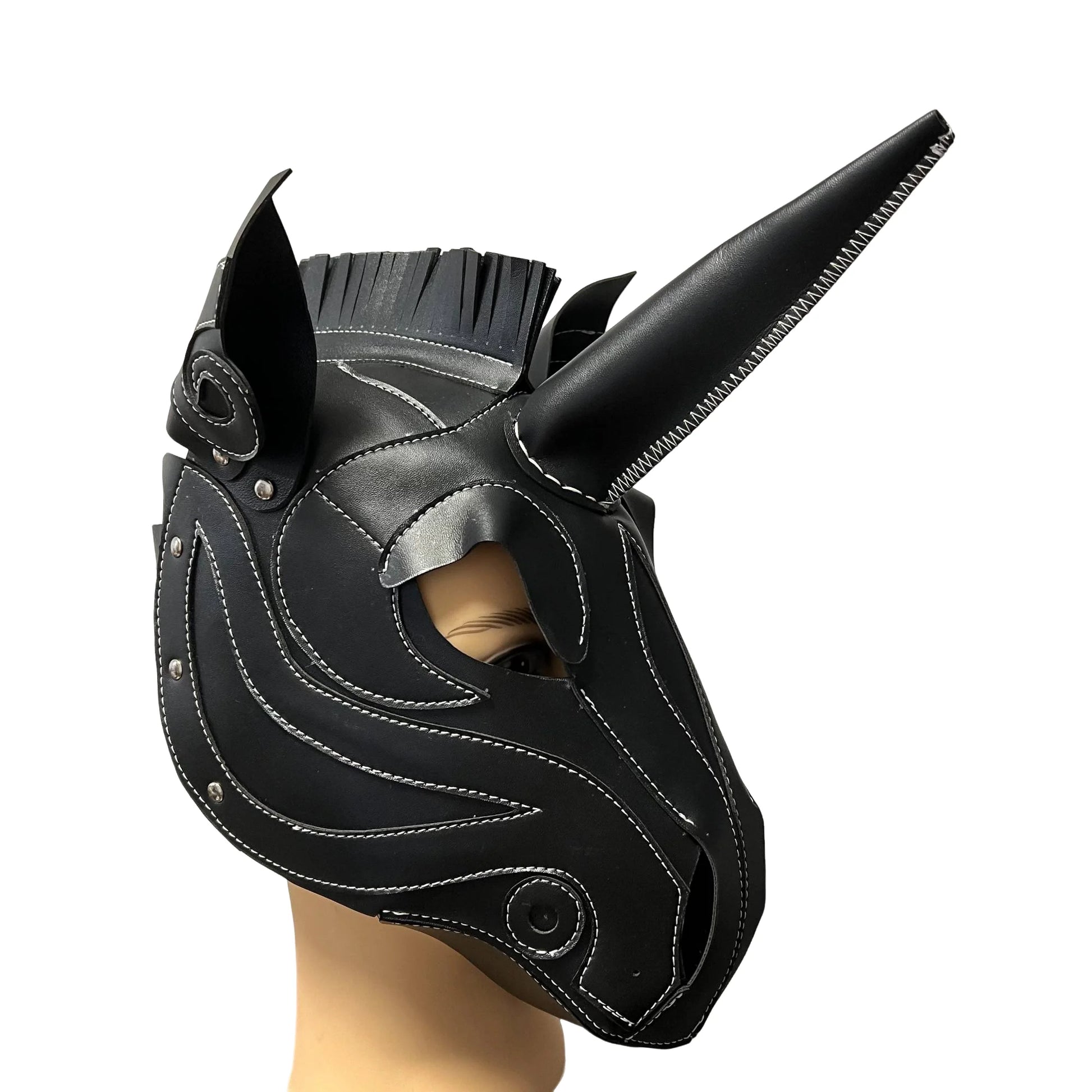TEEK - Steampunk Unicorn Horse Mask COSTUME theteekdotcom