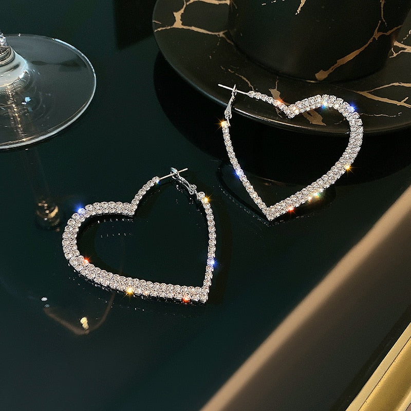 TEEK - Bejewelry Heart Hoops JEWELRY theteekdotcom Default Title  