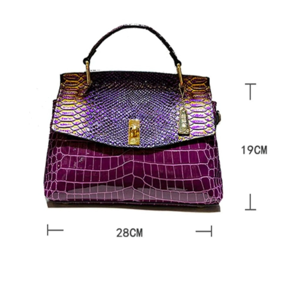 TEEK - Luxury Croc Print Bag BAG theteekdotcom   
