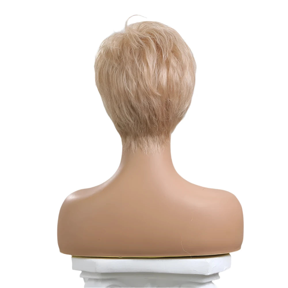 TEEK - Short Champagne Blonde Pixie Cut Wig HAIR theteekdotcom   