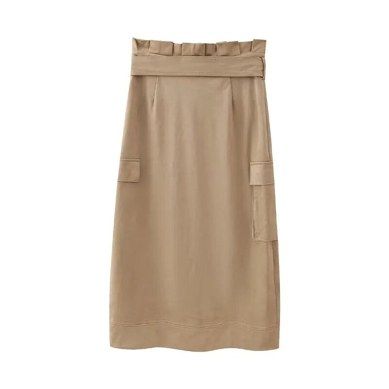 TEEK - A-Line Patch Pocket Skirt SKIRT theteekdotcom   