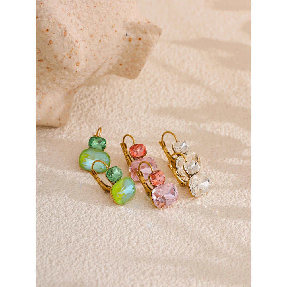 TEEK - Crystal Candy French Hoops  TEEK   