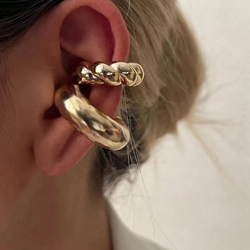 TEEK - Wide Clip-On Cuff Earrings JEWELRY theteekdotcom OV6179401