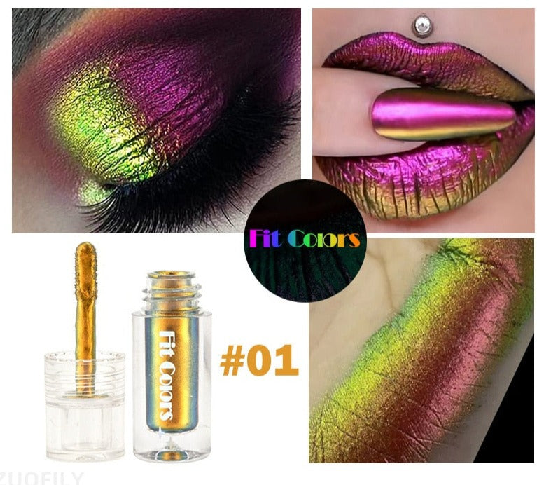 TEEK - 6 Color Satin Metallic Chameleons Makeup Pigment MAKEUP theteekdotcom 01  