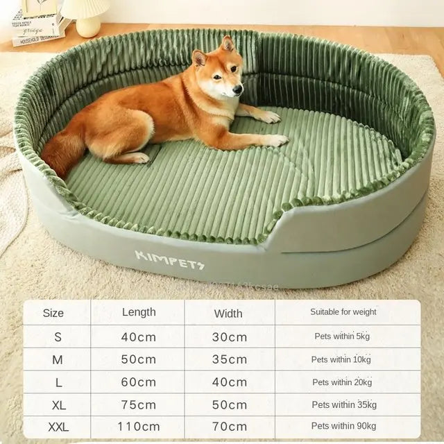 TEEK - Washable Sofa Plus Cushion Dog Bed PET SUPPLIES theteekdotcom green S 