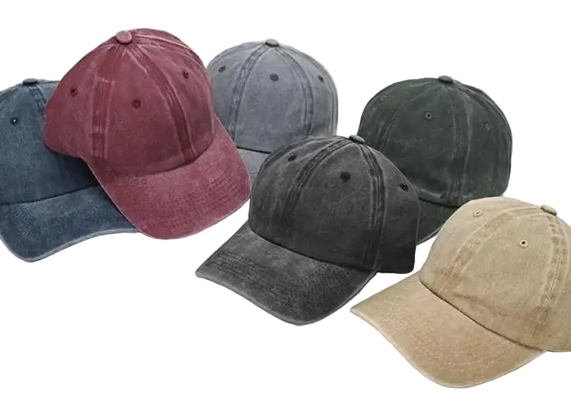 Baseball Cap Washed Cotton Men Women Snapback Hat Vintage Hip Hop Caps Solid Color Dad Hat Bone Casquette Outdoor Casual Sport TEEK
