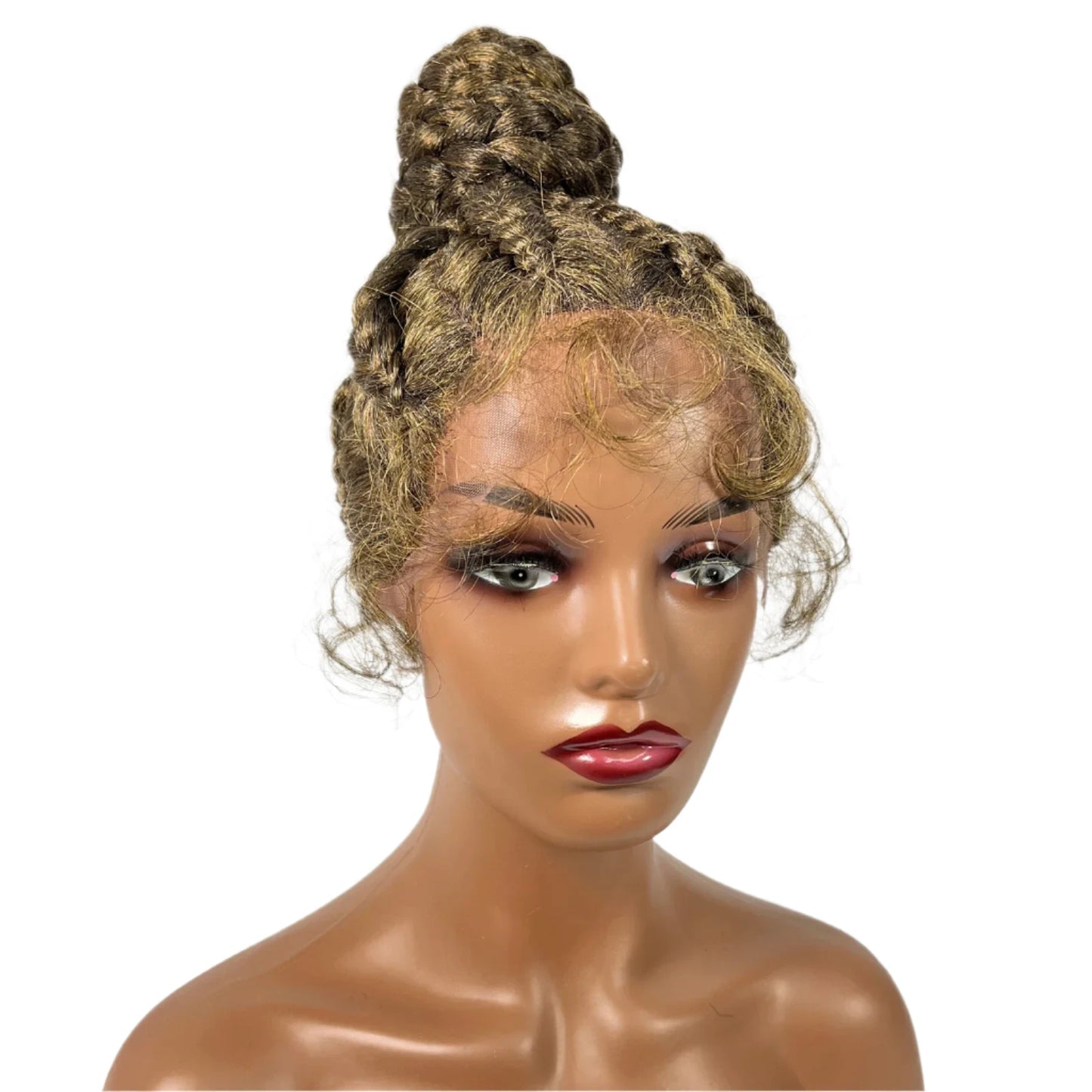 TEEK - Synthetic Braided Updo Lace Front Wig HAIR theteekdotcom 1B27  