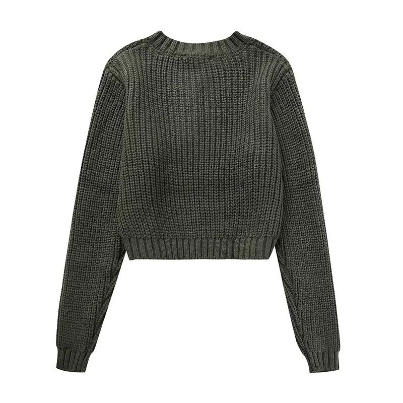 TEEK - Patched Pocket Knitted Sweater TOPS theteekdotcom   