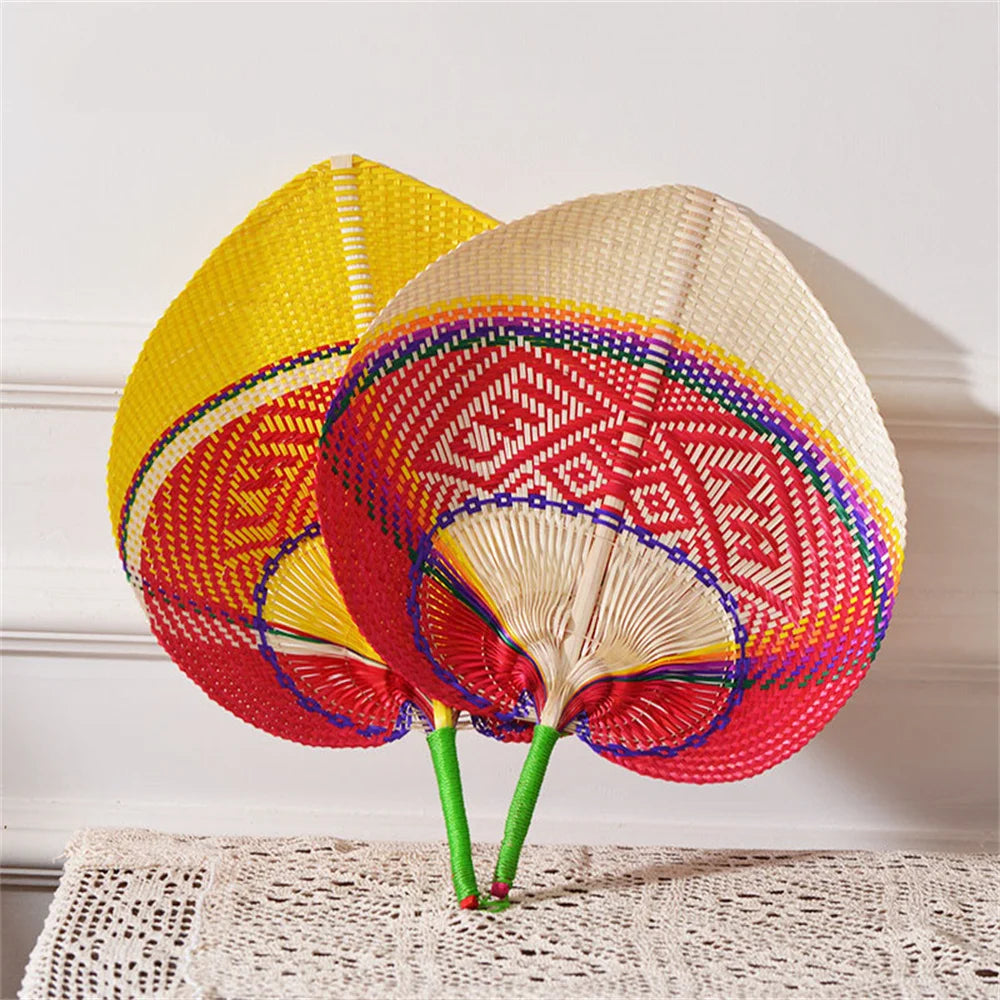 TEEK - Handmade Bamboo Woven Hand Fan FAN theteekdotcom   