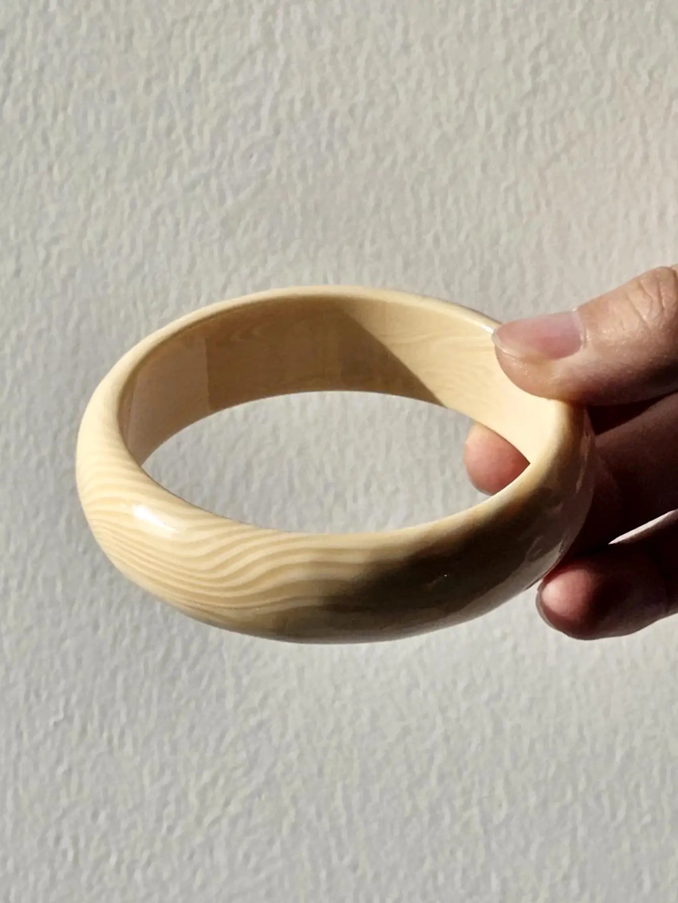 TEEK - Chunky Sunrise Yellow White Texture Silver Plated Bracelet JEWELRY theteekdotcom A