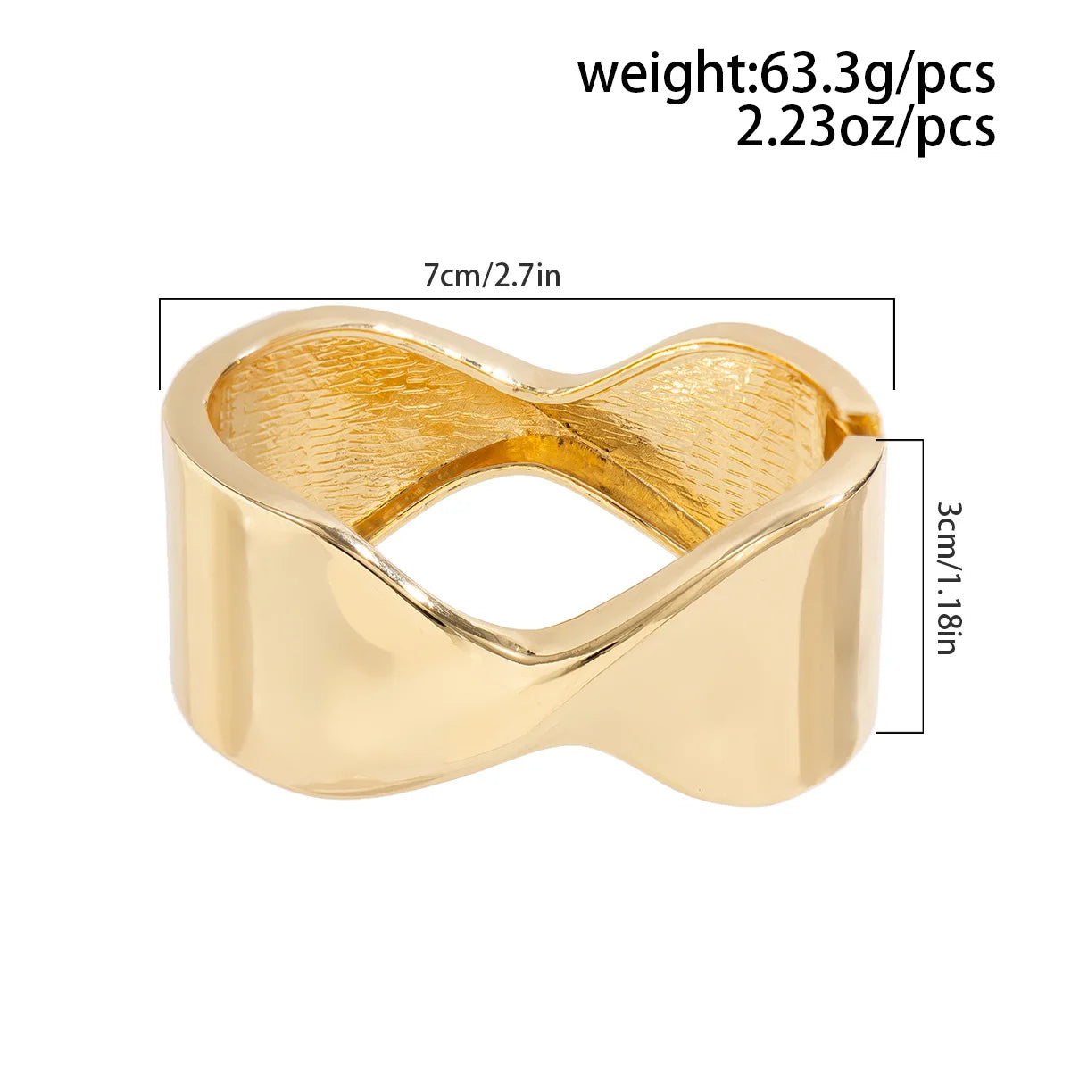 TEEK - Rational Irregular Metal Bangle JEWELRY theteekdotcom   