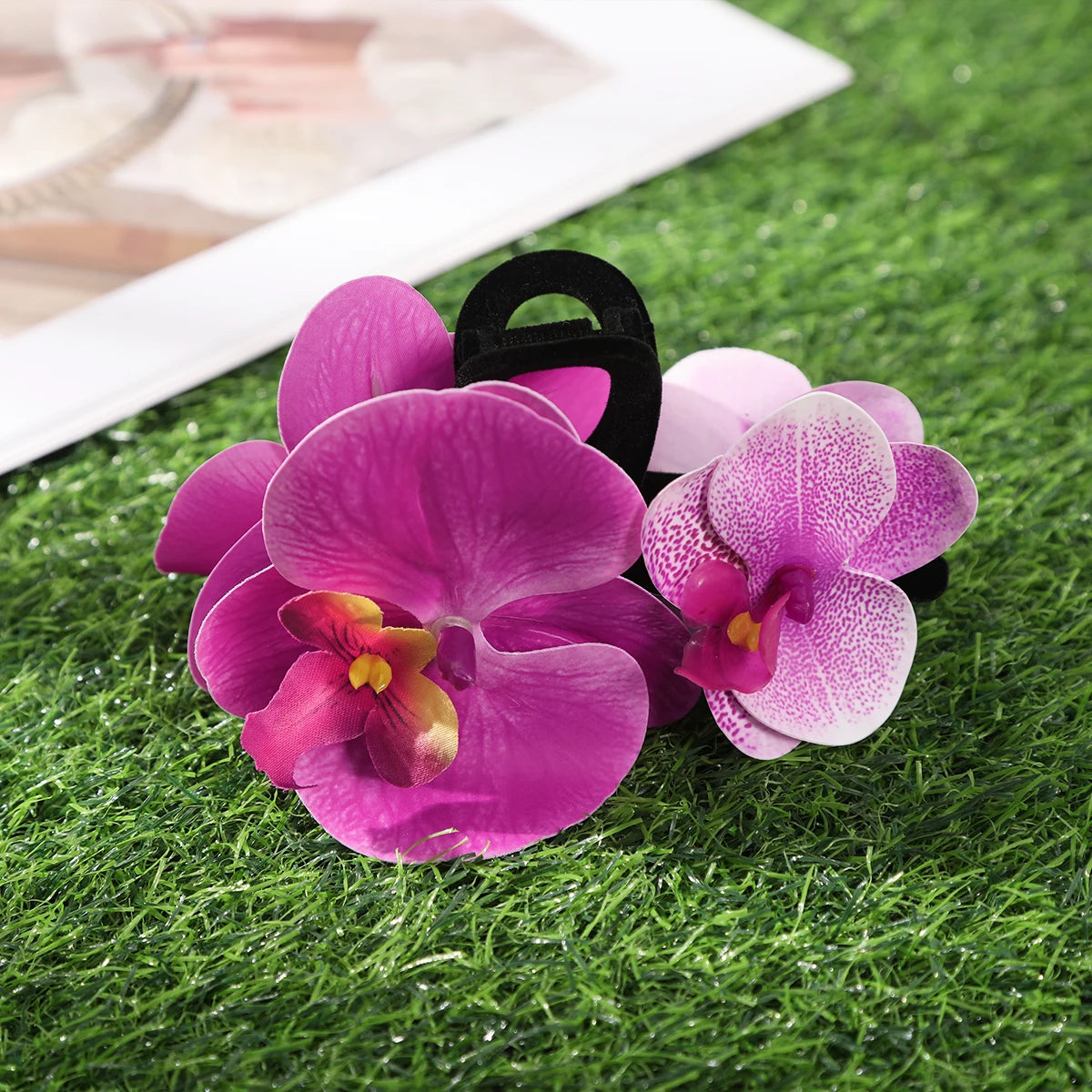 TEEK - Simulated Flowers Hair Clip HAIR CARE theteekdotcom D  