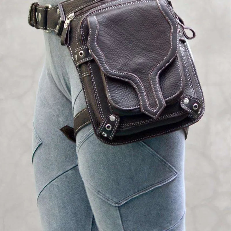 TEEK - Mid-Century Riveted Zipper Leg Bag BAG theteekdotcom   
