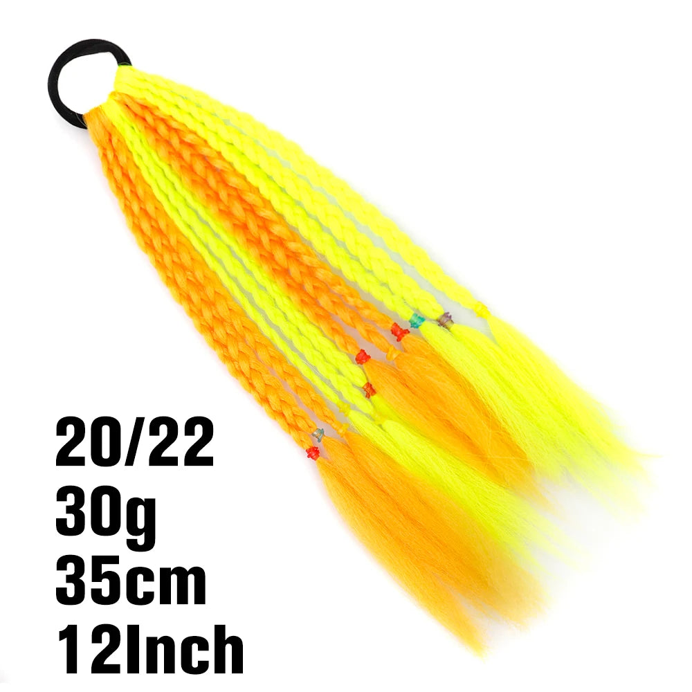 TEEK - 20 Inch Long Braided Synthetic PonytailHair Extension