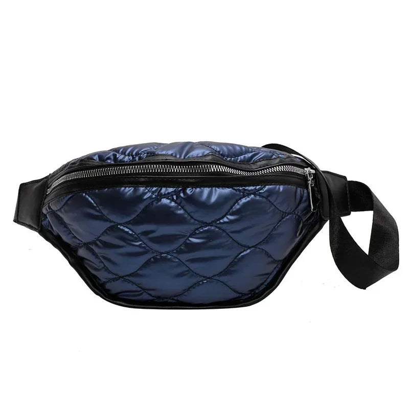 TEEK - Glimmer Quilt Fanny Chest Bag BAG theteekdotcom Blue Waist bag  