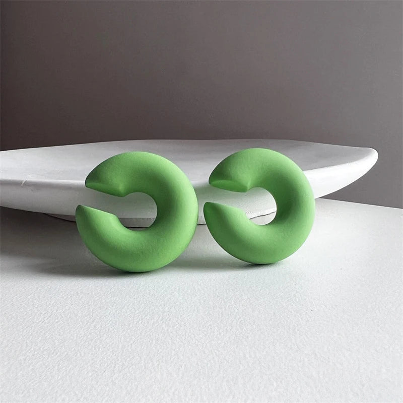 TEEK - Pair Simple Round Circle C-Shape Ear Ear Cuff