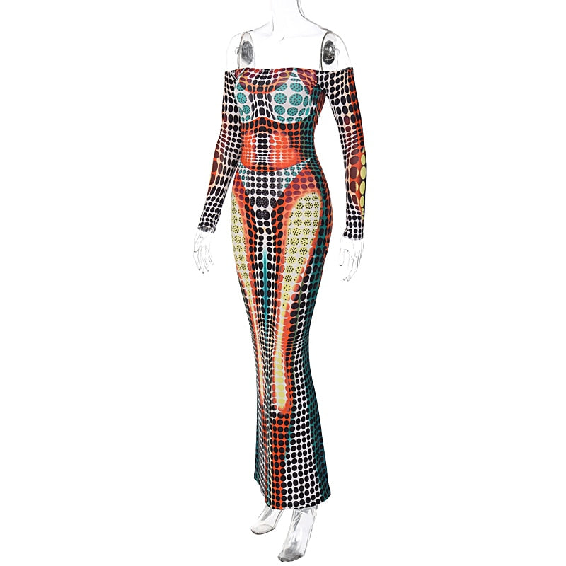 TEEK - Long Sleeve Body Heat Dress DRESS theteekdotcom S  