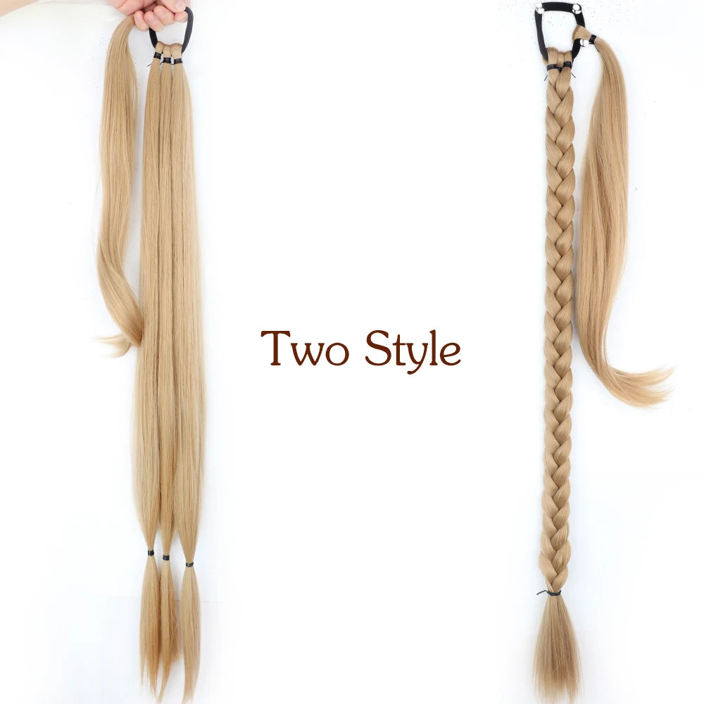 TEEK - 34inches Synthetic Long Braided Ponytail Hair Extensions HAIR theteekdotcom Q81-18