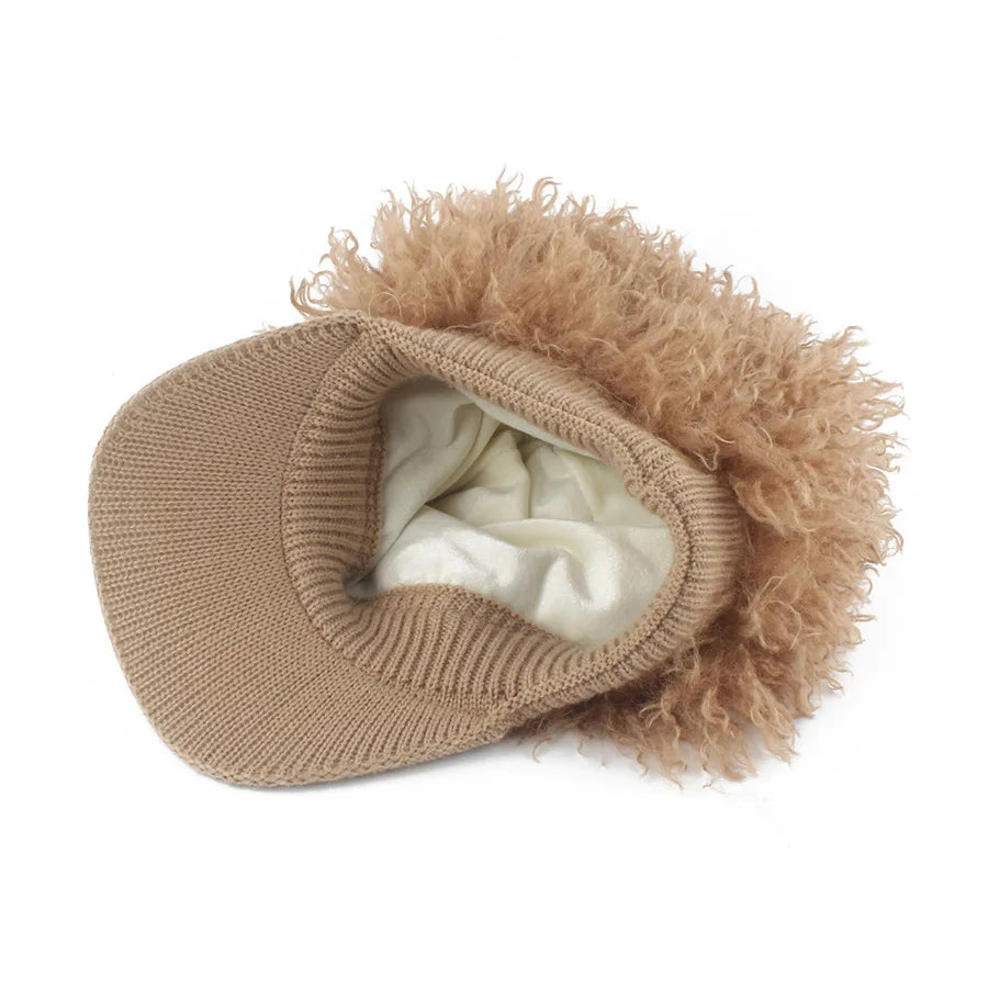 TEEK - Furry Velvet Knitted Baseball Cap HAT theteekdotcom