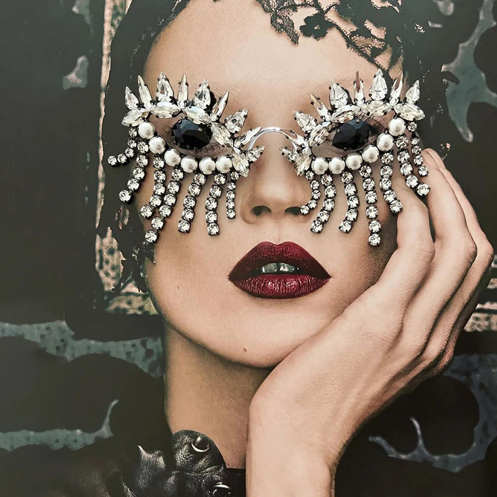TEEK - Bejeweled Tassel Eyewear JEWELRY theteekdotcom   