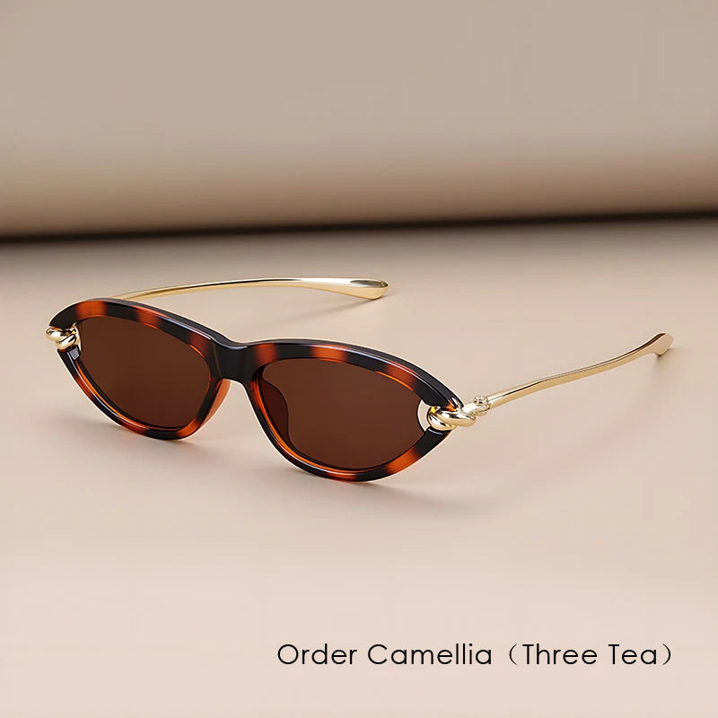 TEEK - Cat Eye Tortoiseshell Sunglasses EYEGLASSES theteekdotcom Three Tea c5 China Mainland