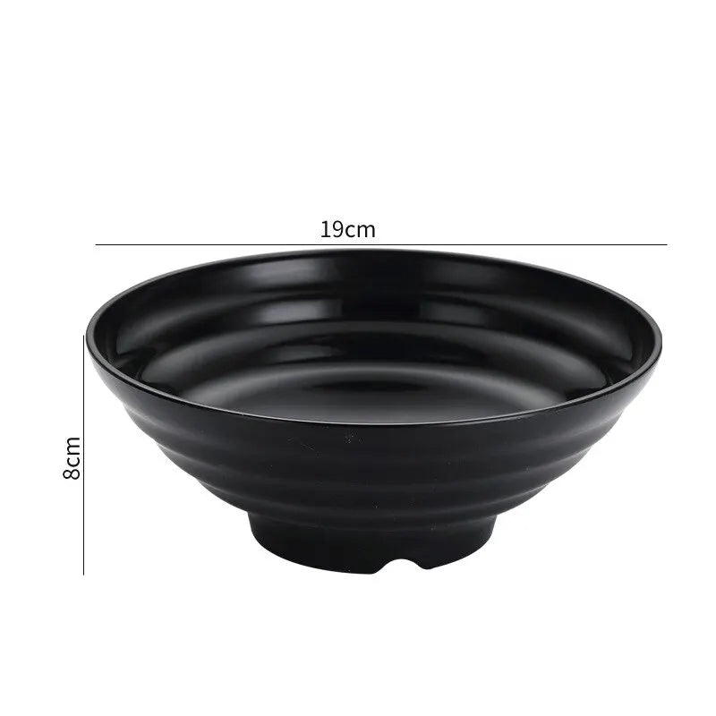 TEEK - Black Large Caliber Capacity High-Temp Resistance Bowl HOME DECOR theteekdotcom 7.5 inch  
