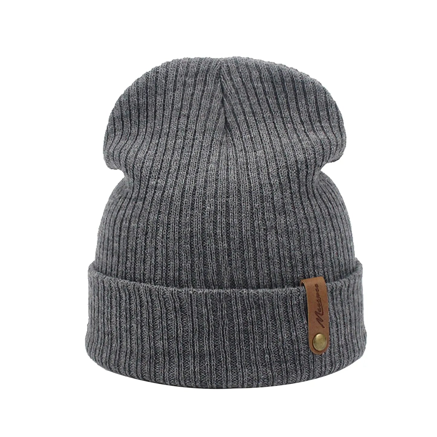 TEEK - Knitted Ridge Beanie Hats HAT theteekdotcom Grey-B  