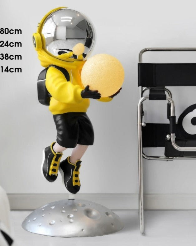 TEEK - Large Astronaut Floor Statue Lamp HOME DECOR theteekdotcom Yellow 80-120cm | 2ft 7.5in-3ft 11.25in 