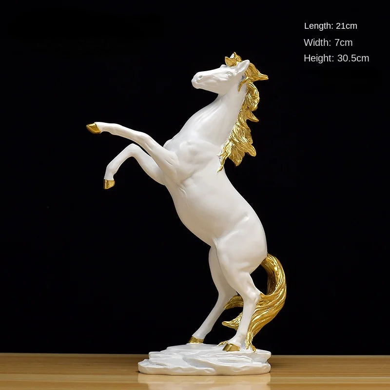TEEK - Motion Horse Resin Sculpture HOME DECOR theteekdotcom K  