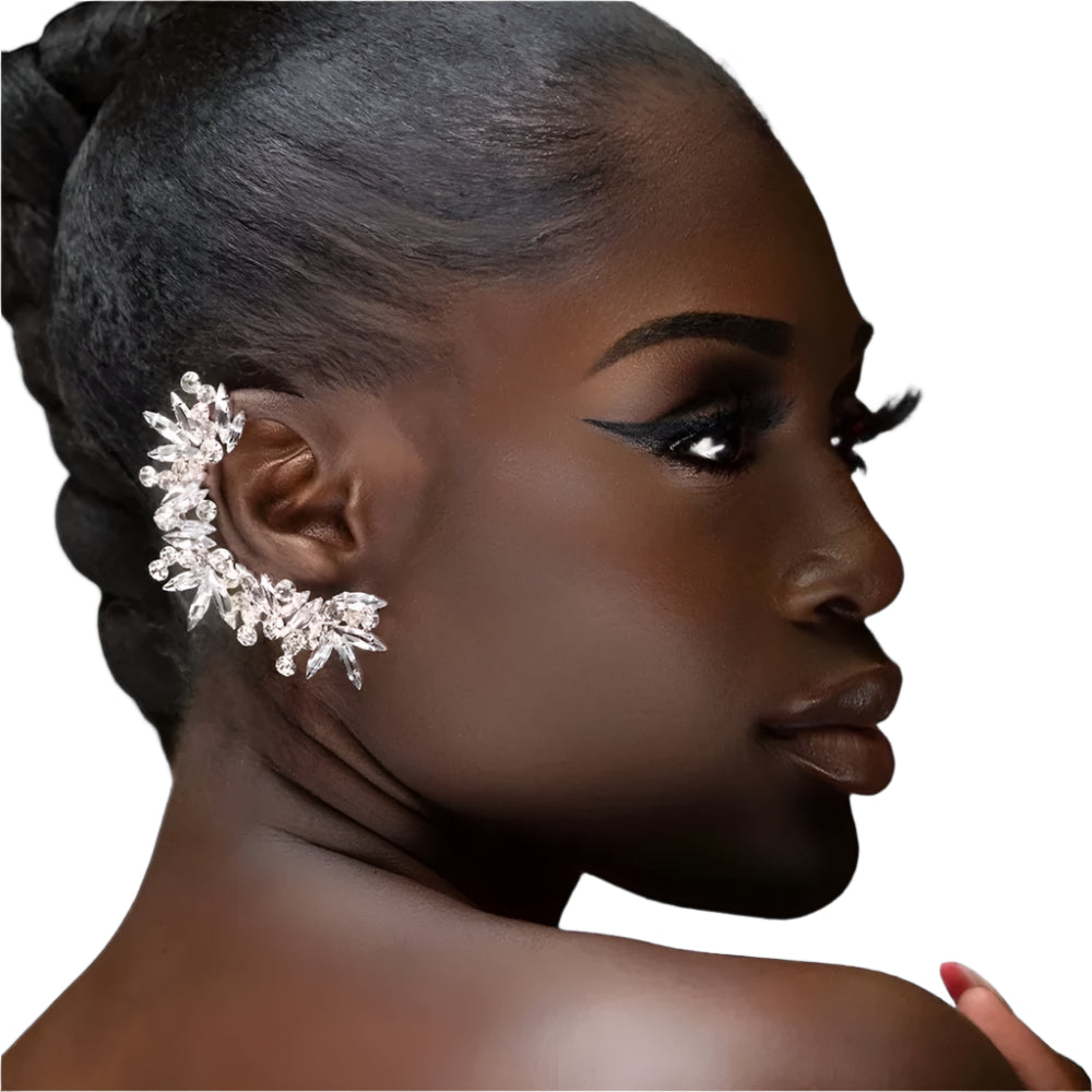TEEK - Crystal Bust Ear Ear Cuff JEWELRY theteekdotcom