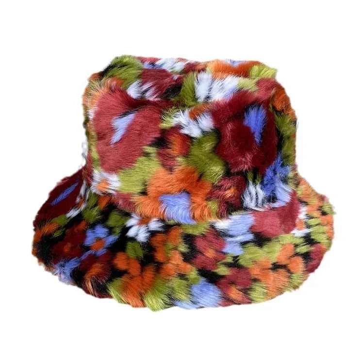 TEEK - Floral Long Haired Colored Basin Hat