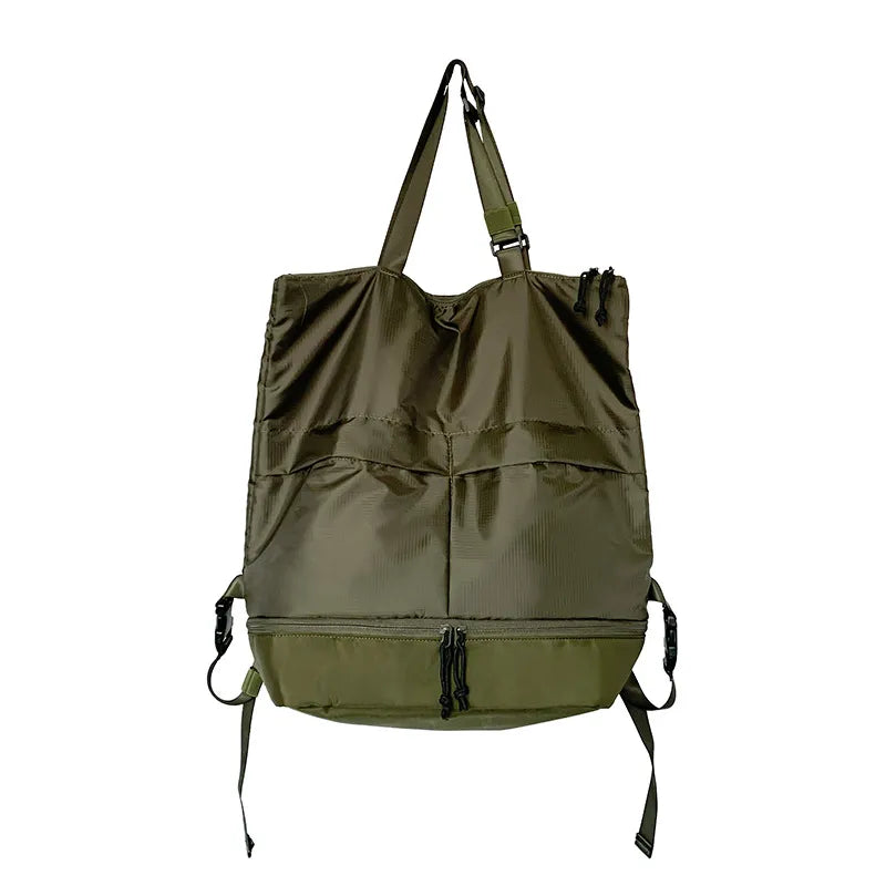 TEEK - Switch Style Waterproof Nylon Backpack Tote BAG theteekdotcom military green  
