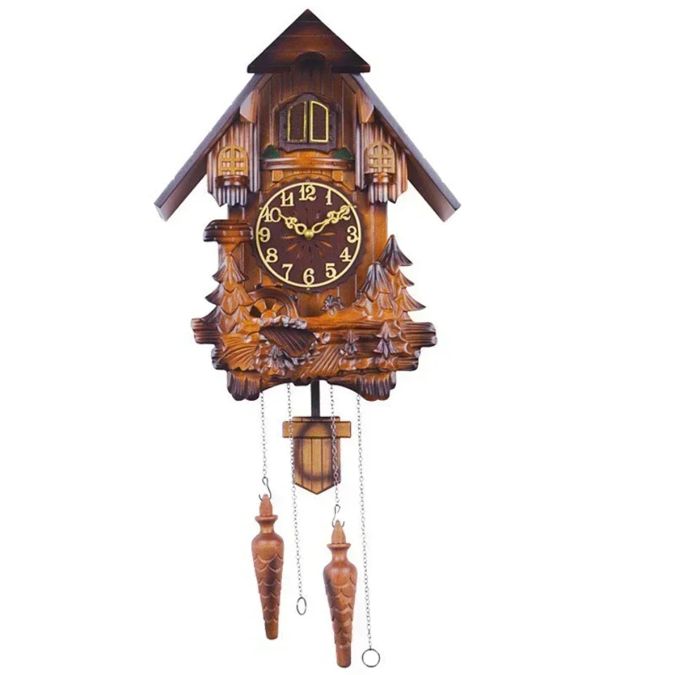 TEEK - Wooden Wall Pendulum Cuckoo Bird Clock HOME DECOR theteekdotcom A 84x38cm/33.08x14.96in 